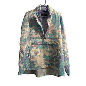 Lauren James Pullover Anorak Raincoat Hooded Jacket Womens 2XL Pastel Camo NWT
